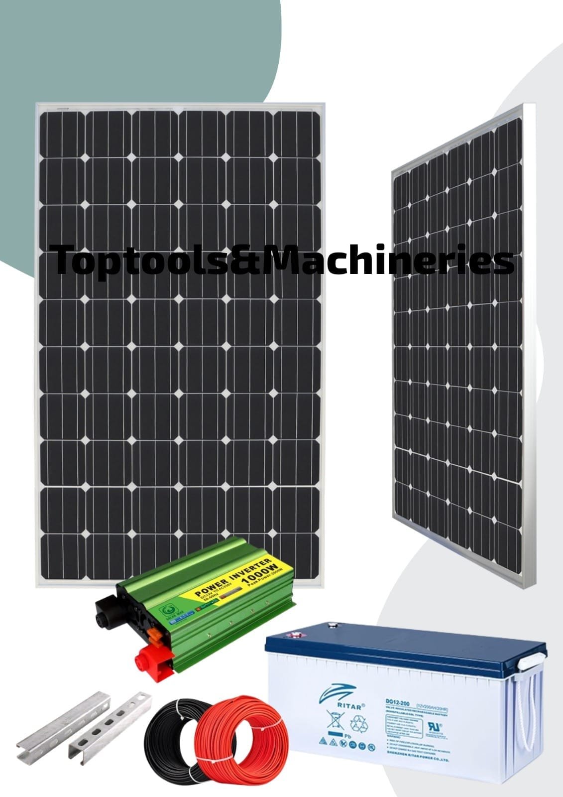 Complete home solar system 200ah 1kwh