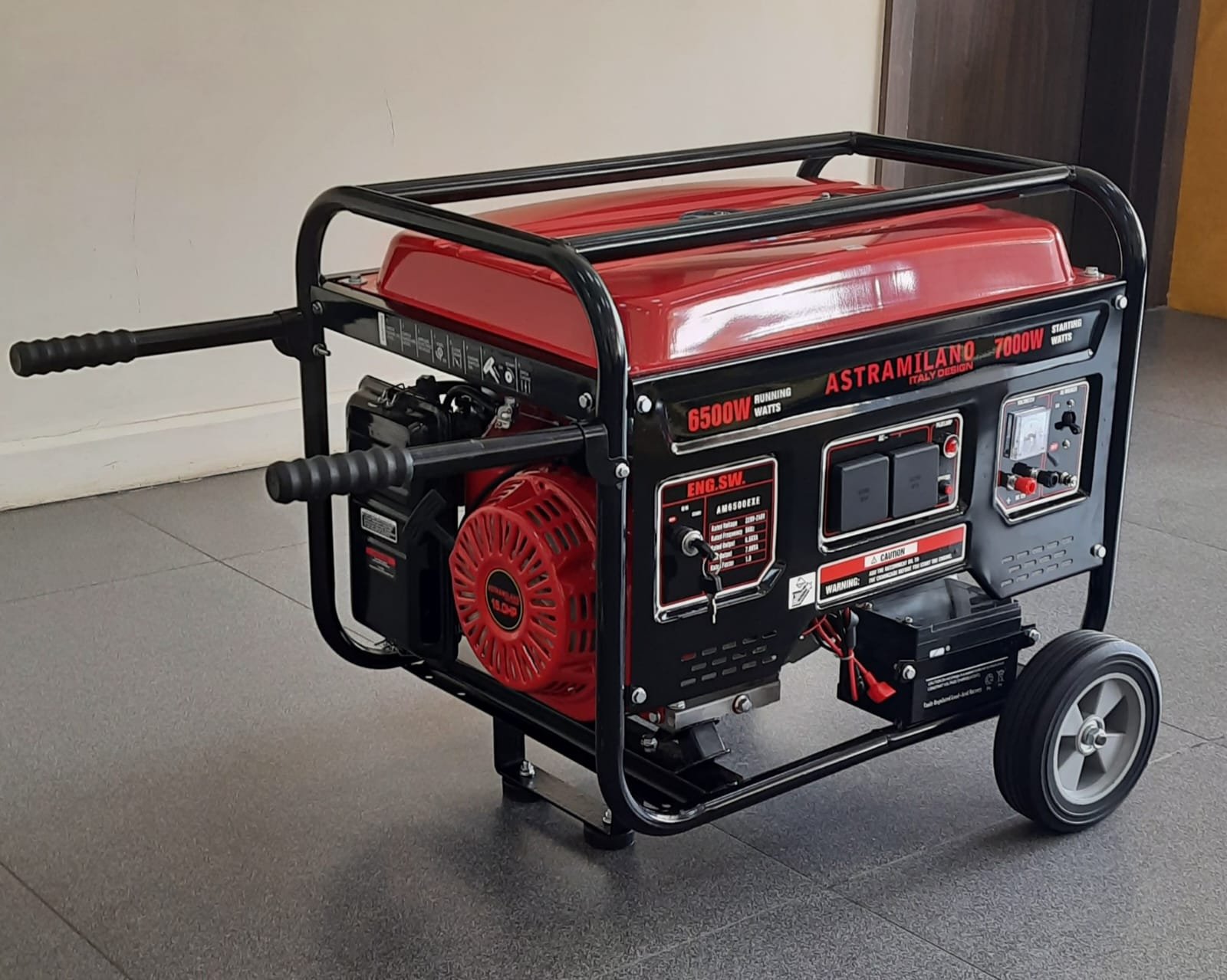 Astramilano petrol genset AM6500EXE 6.5kva keystart