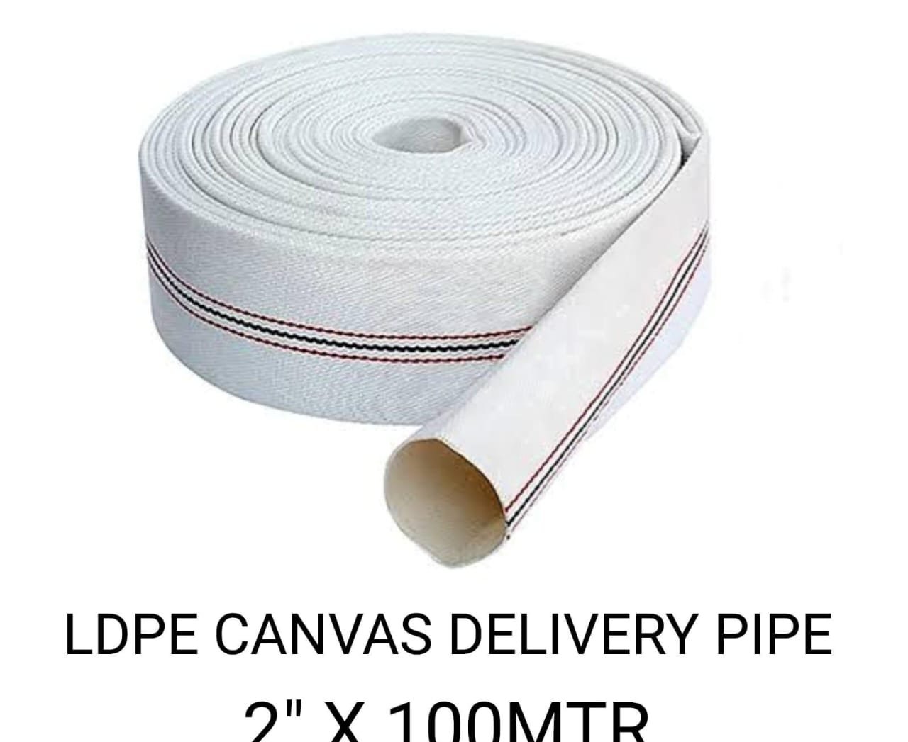 Ldpe canvas delivery water pipe 2inch 100mtrs