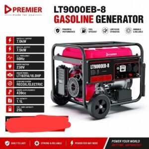 Lt9000eb gasoline generator premier 7.5kw electric start