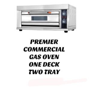 Premier commercial gas oven one deck two tray