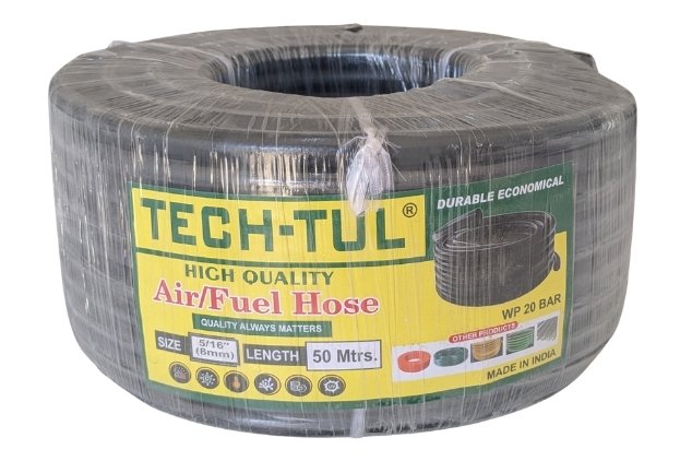 TECH-TUL MADE IN INDIA HIGH QUALITY RUBBER HOSE 10MM X 50 MTRS