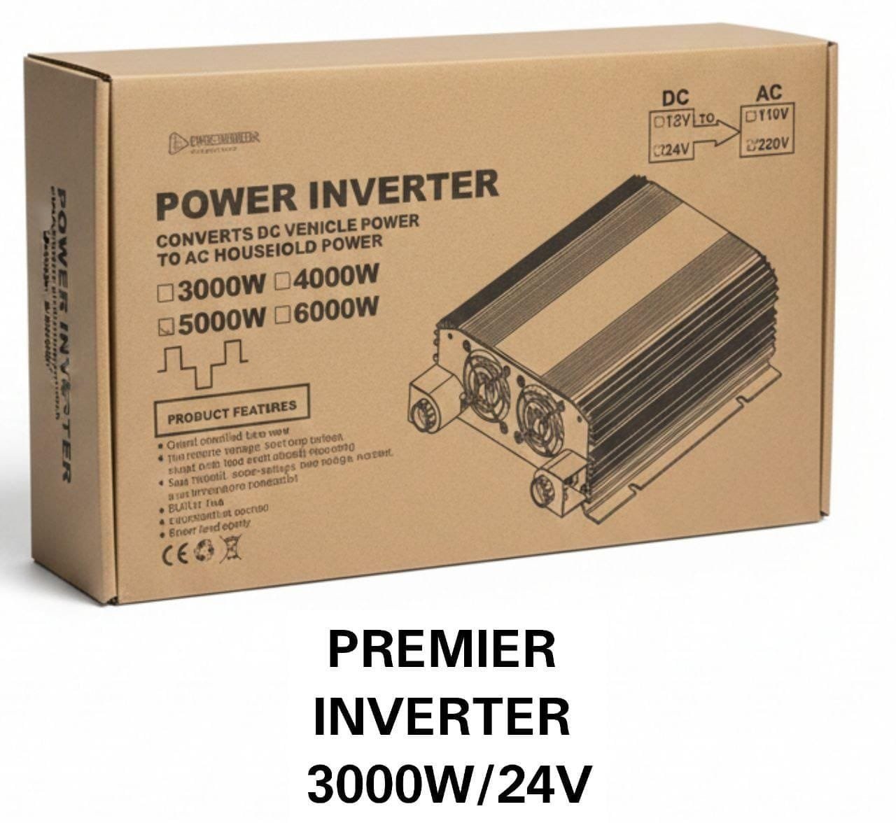 Premier power inverter 3000watts 24volts