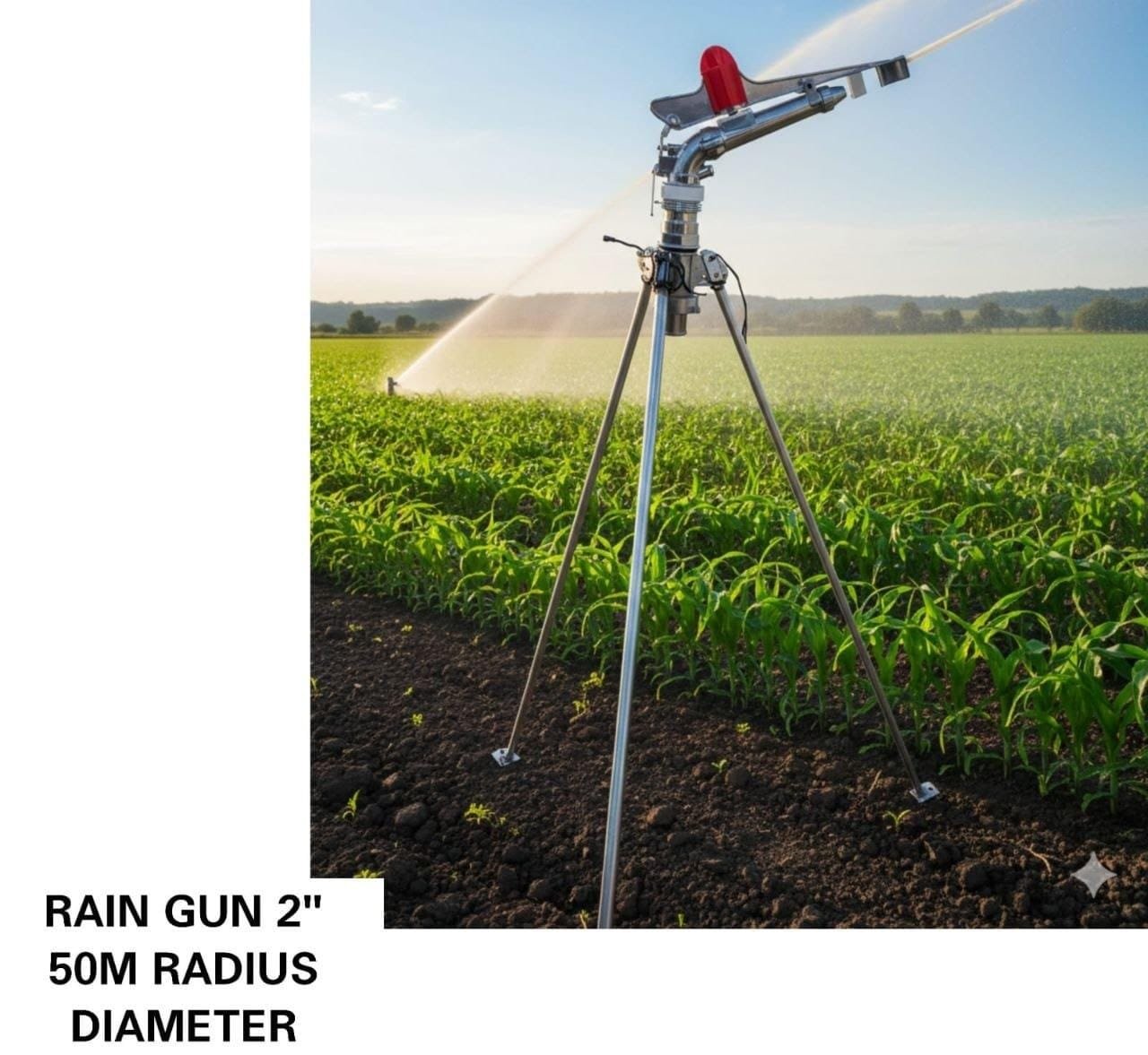 2inch rain gun 50m diameter with stand