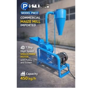 Heavy duty commercial Maize poshomill imported 7.5hp motor