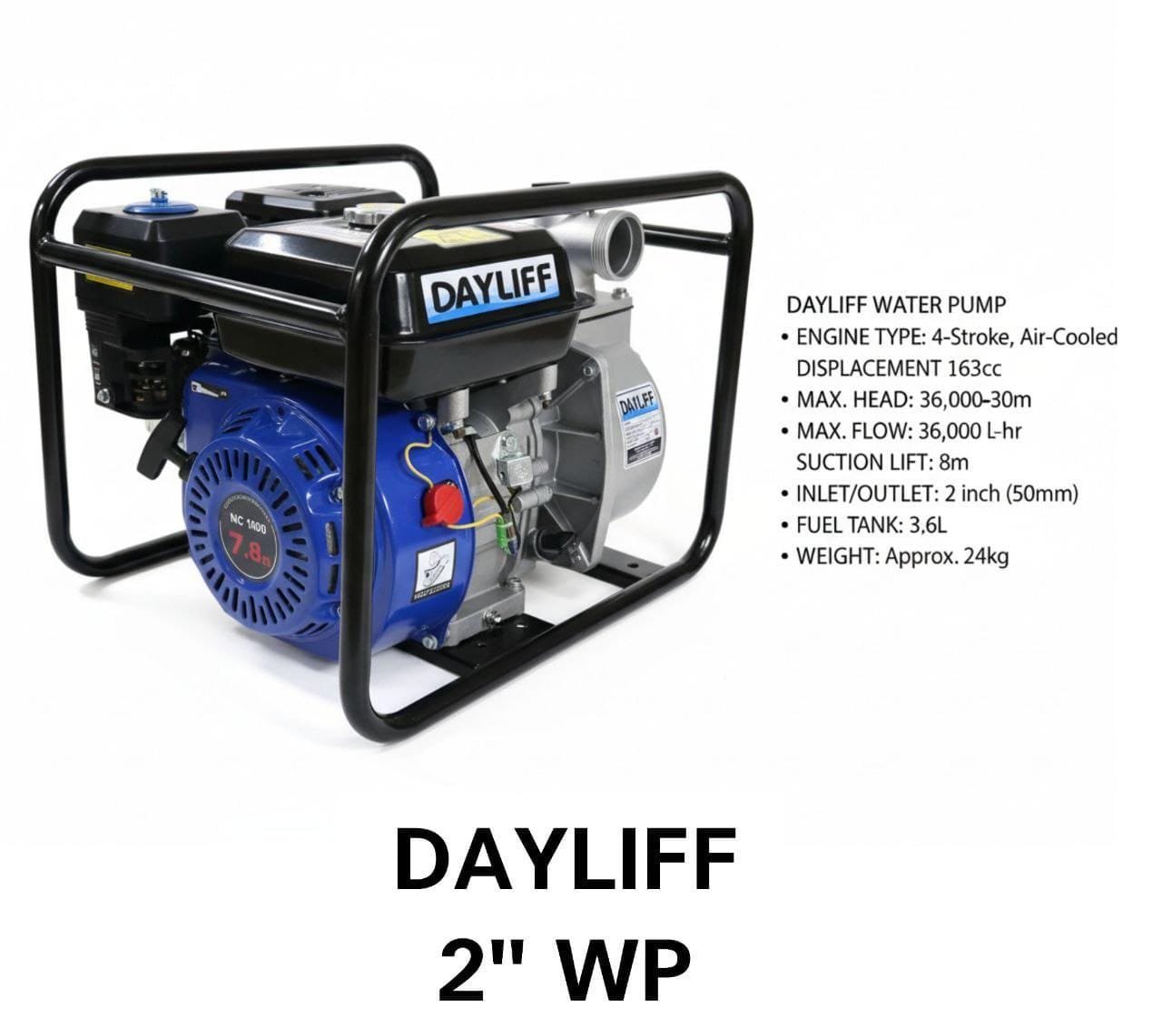 Dayliff 2inch aircool waterpump 4stroke