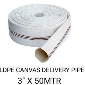 Ldpe canvas delivery water pipe 3inch 50mtrs