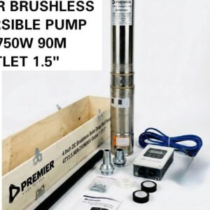 Premier dc solar 96v 750w 90m brushless submersible waterpump