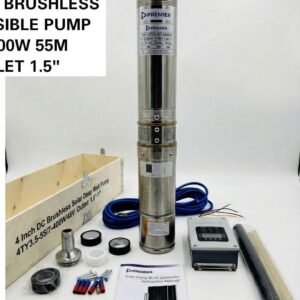 Premier dc solar brushless submersible pump 48v 400w 55mtrs 1.5inch