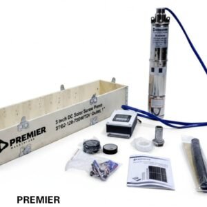 Premier dc solar brushless submersible pump 72v 750w 120m 1inch