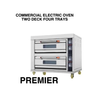 Premier commercial electric oven two oven deck four tray