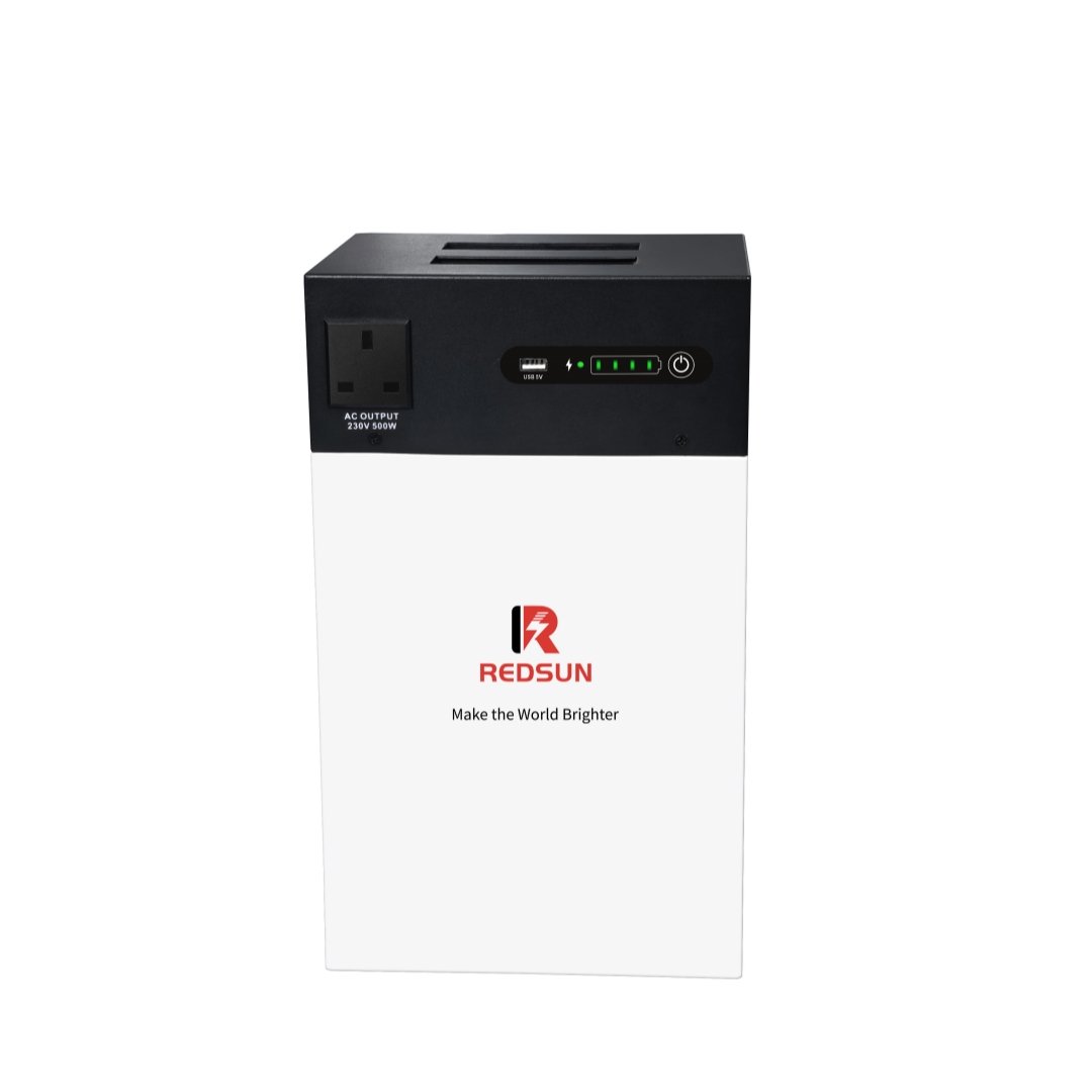 1kw Redsun Portable backup power station 2in1 500w+1000wh lithium