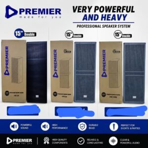 Premier heavy duty Full range 15inch double speaker system