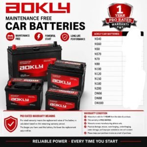 Aokly maintenance free car battery DN100