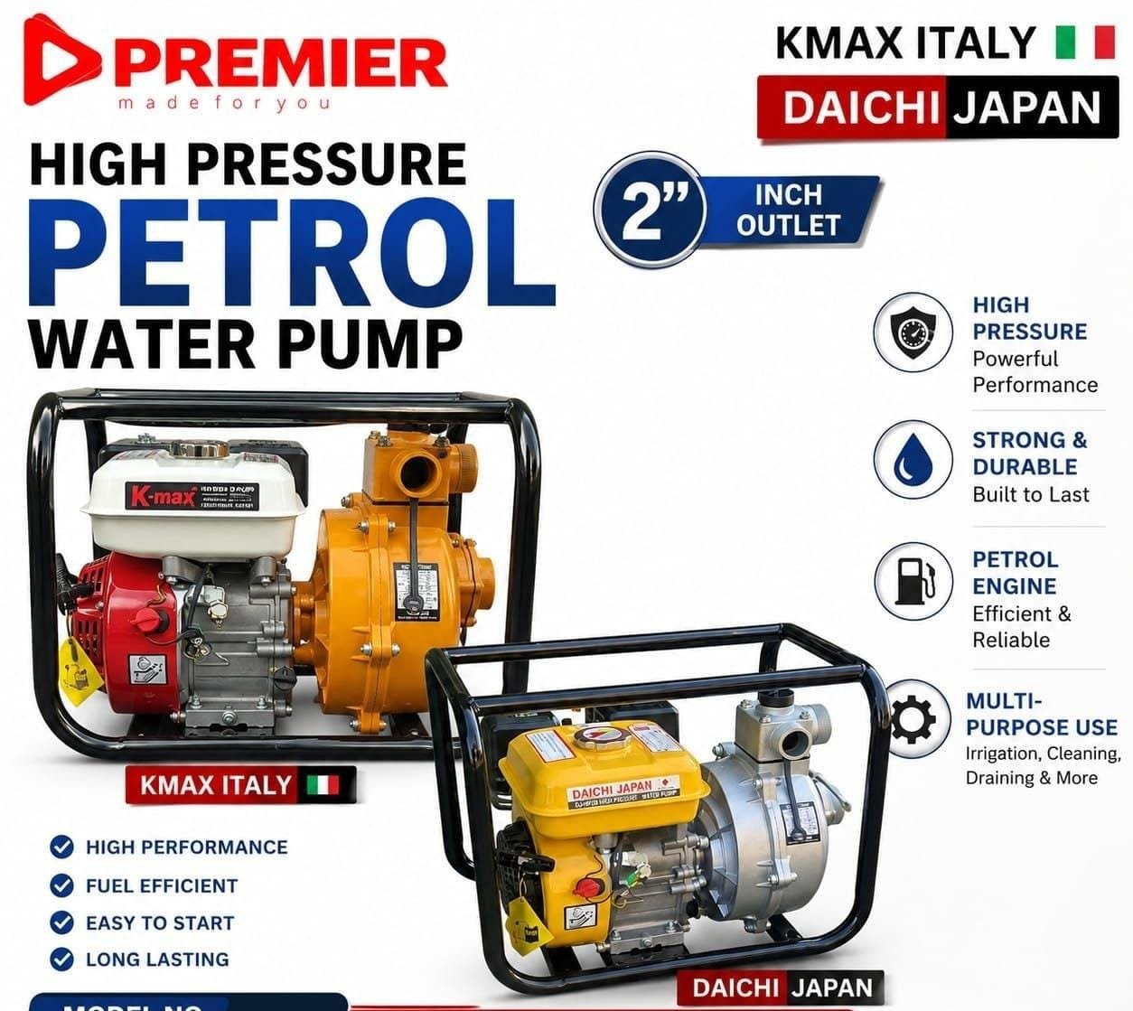 Daich high pressure waterpump 2inch 8hp