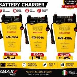 Kmax heavy duty battery charger 12v 24v 630amps