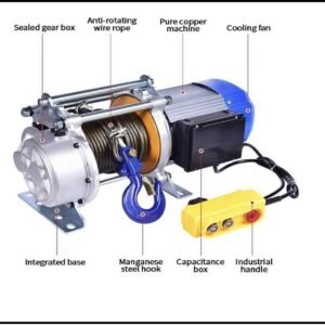 Electric winch 2.5ton 14mtrs