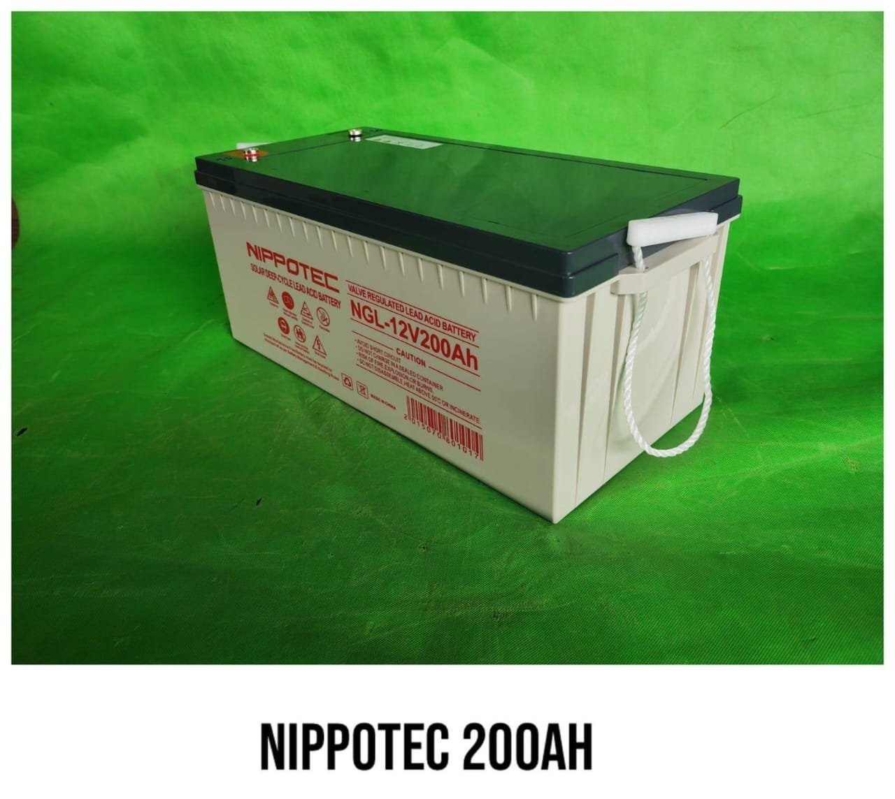 Nippotec agm gel deep cycle battery 200ah 12v