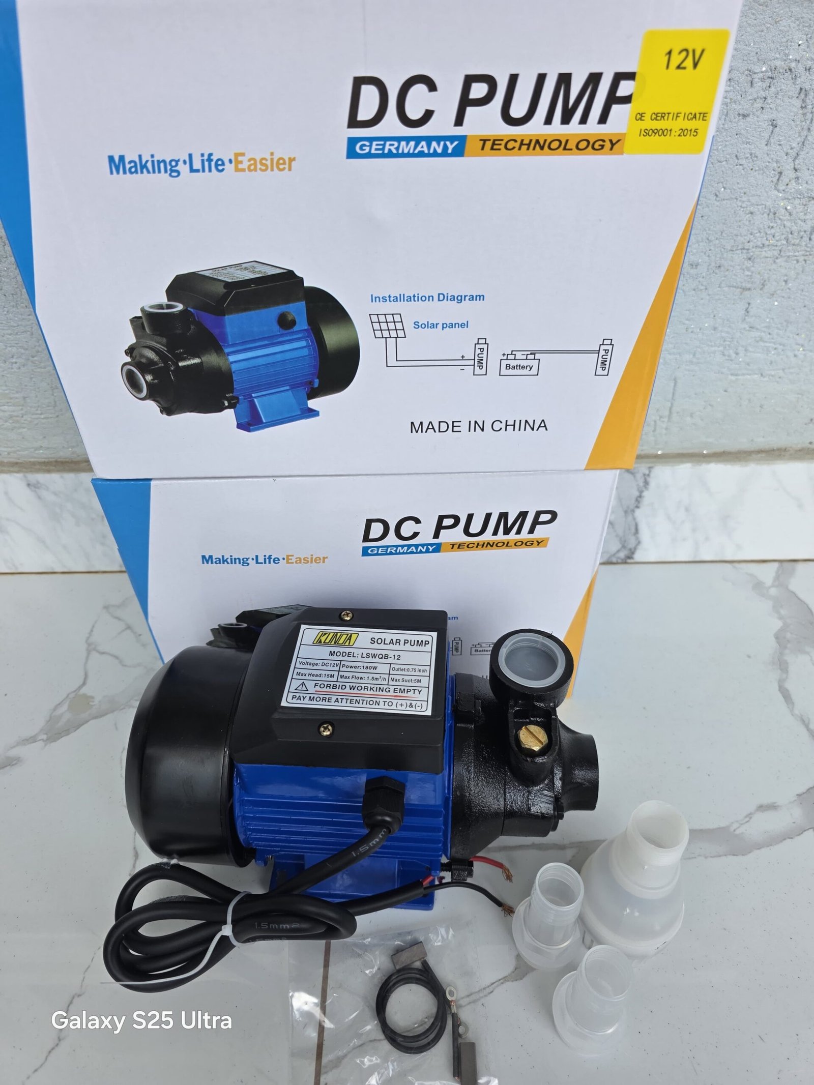 12v DC booster pump 180watts - Image 2