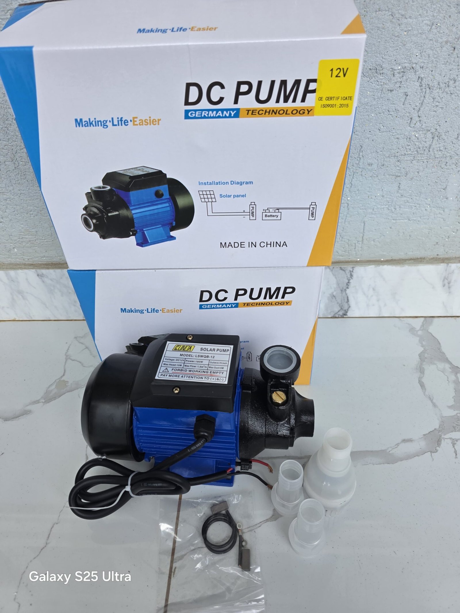 12v DC booster pump 180watts