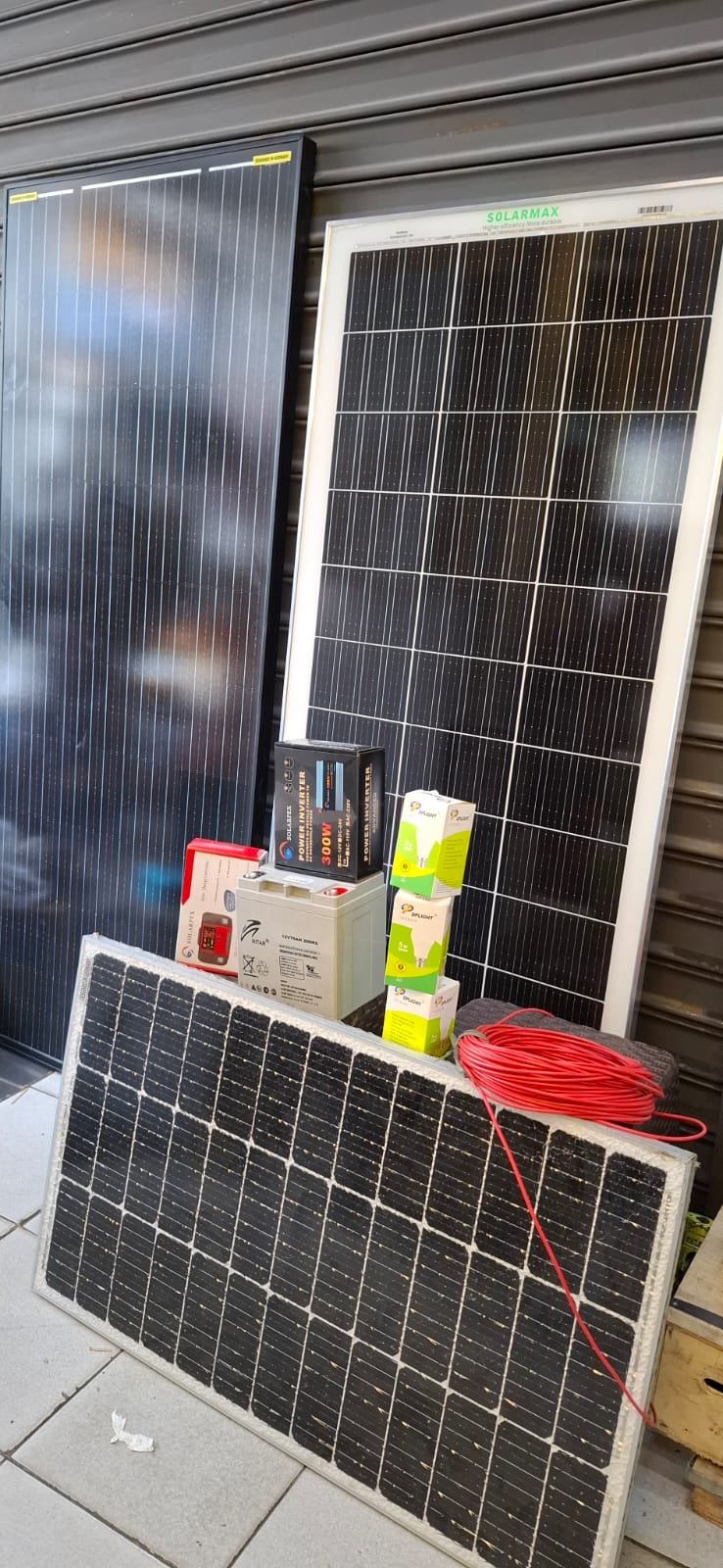 Complete solar system kit 120watts