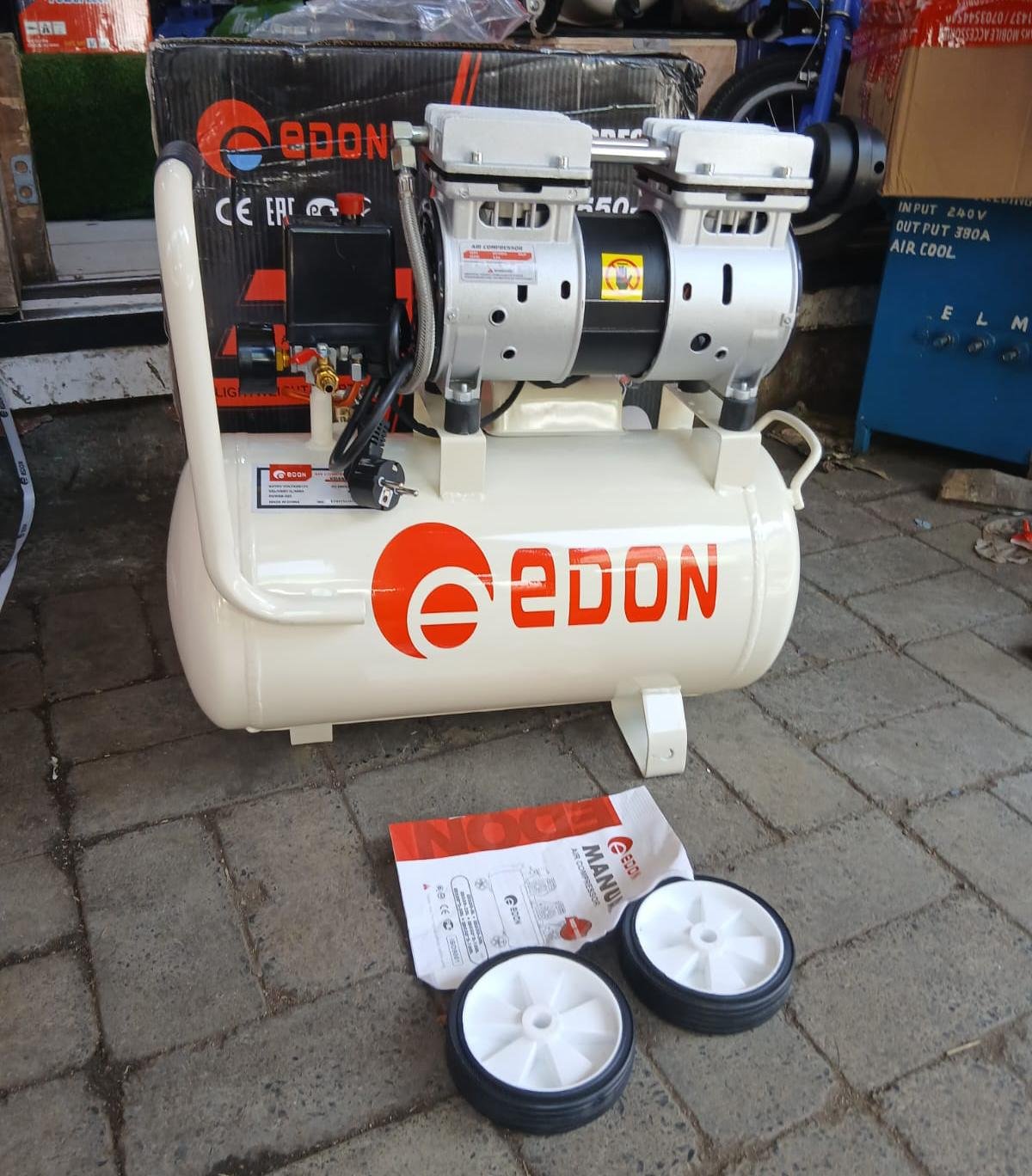 Edon silent air compressor 25ltr