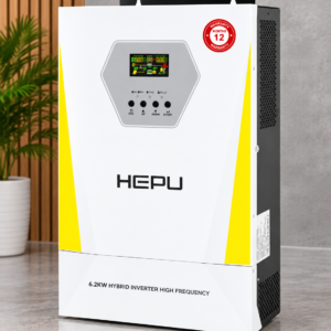 Hepu Solar 6.2kva hybrid inverter high frequency 48volts mppt 100a with lithium communication