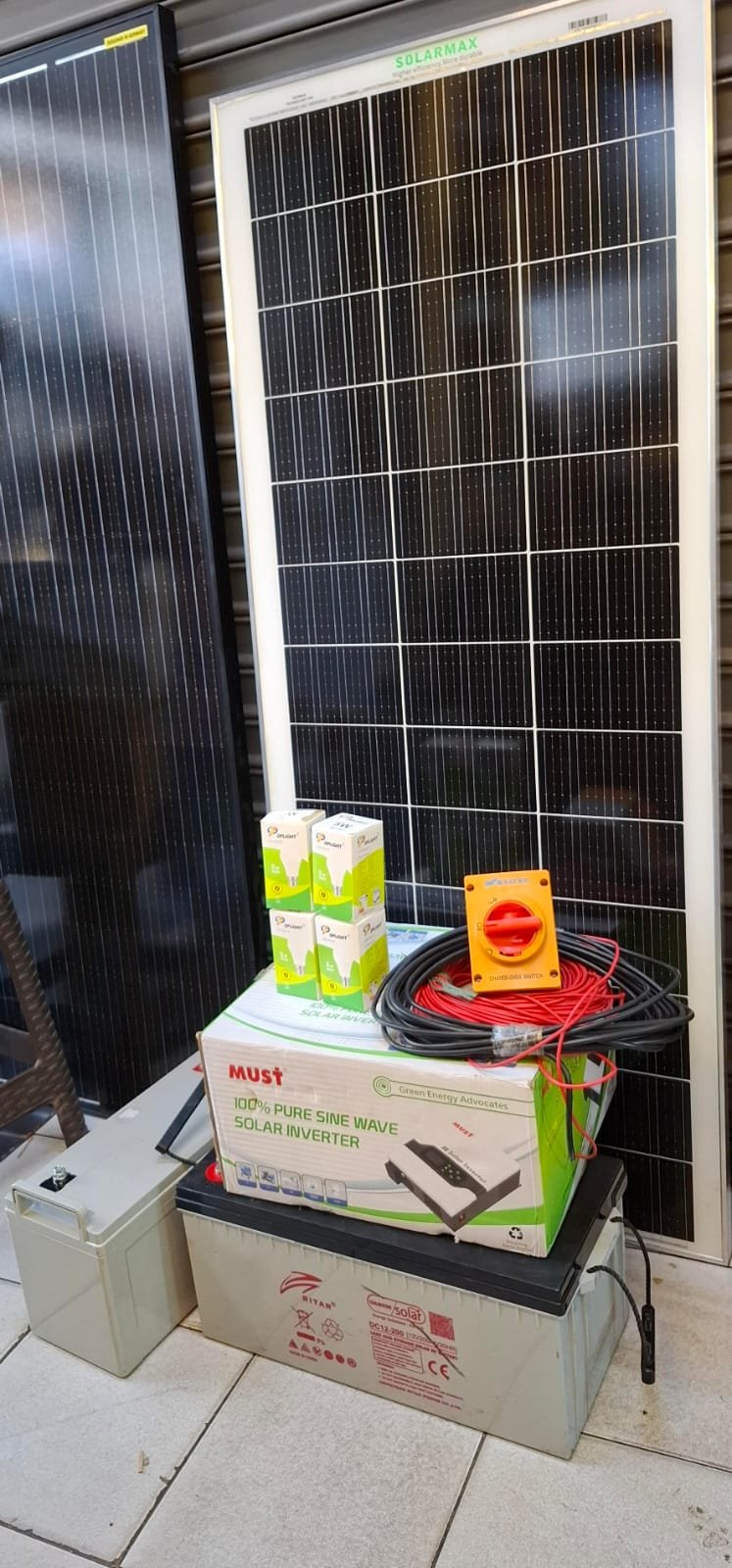 Must 1.5kva solar system kit with 200ah battery