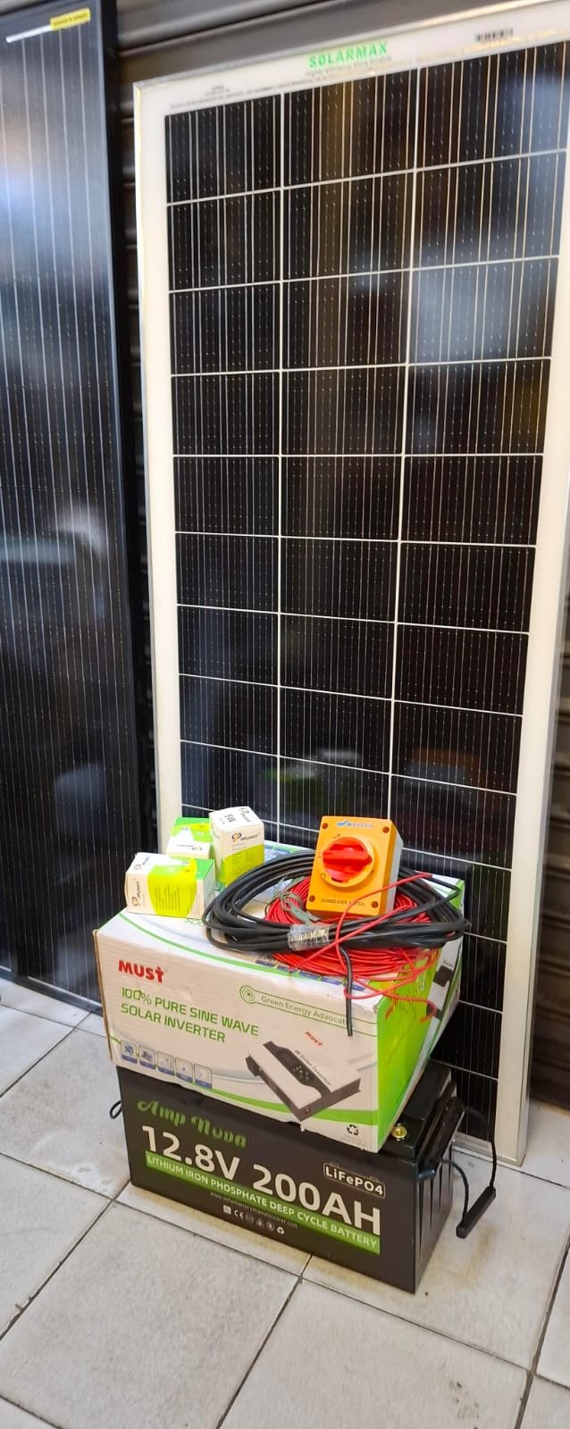 Must 2kw lithium 200ah battery 12v package kit