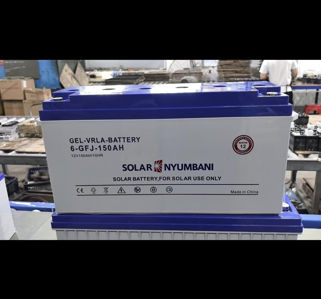 Solar Nyumbani gel vrla battery 6-gfj-150ah 12v