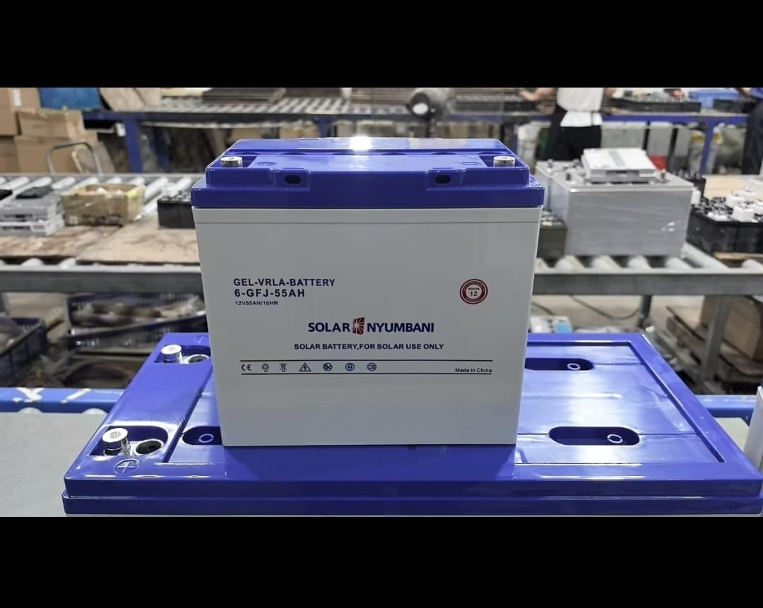 Solar Nyumbani gel vrla battery 6-gfj-55ah 12v