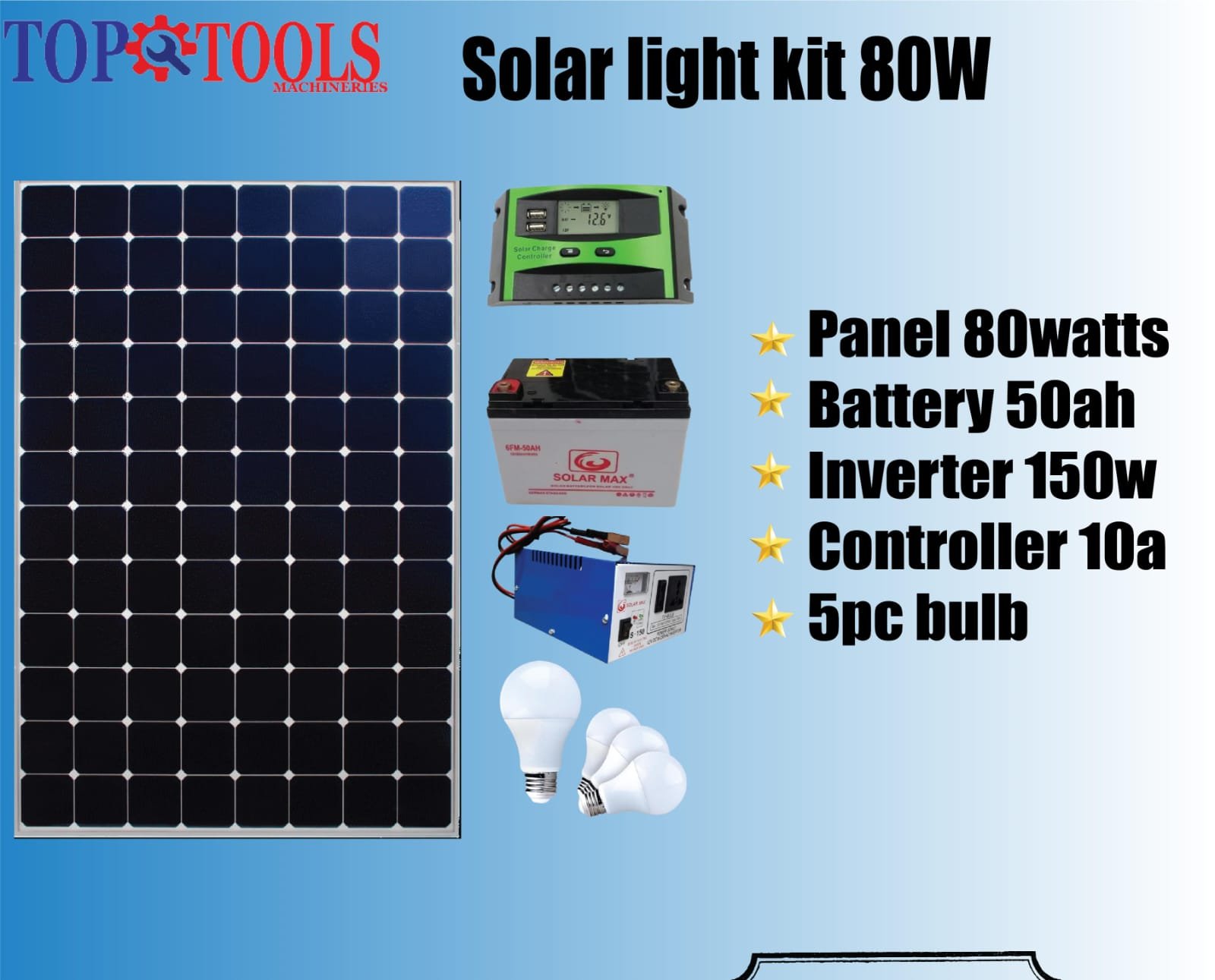 Solar light package 80watts