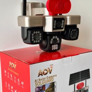 Four-Lenses: 1 lenses 360 degrees PTZ and 1 bullet lens