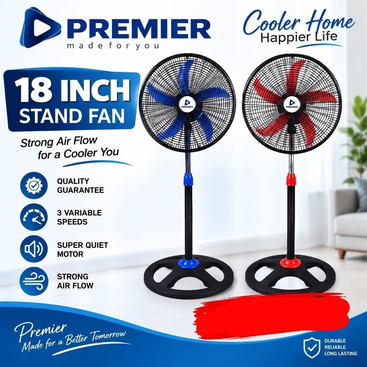 18inch premier stand fan