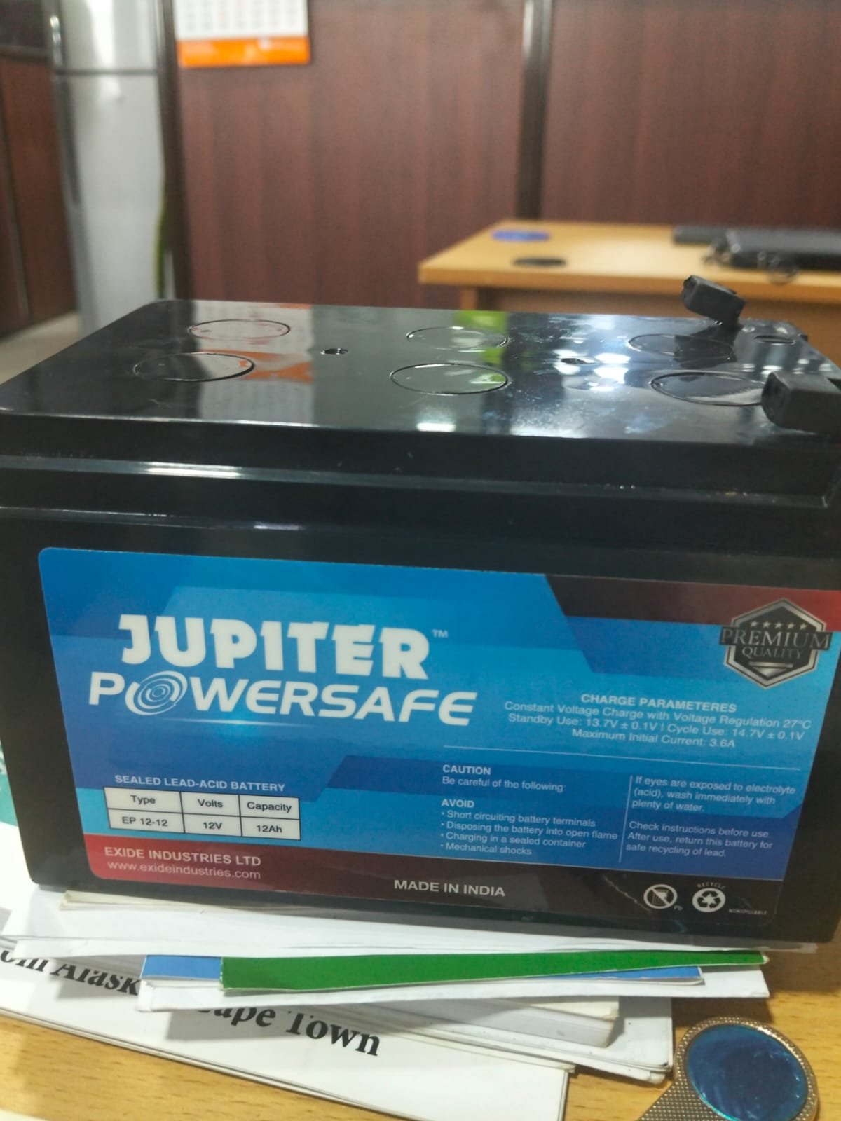 Jupiter powersafe 12ah 12v sealed backup battery - Image 2