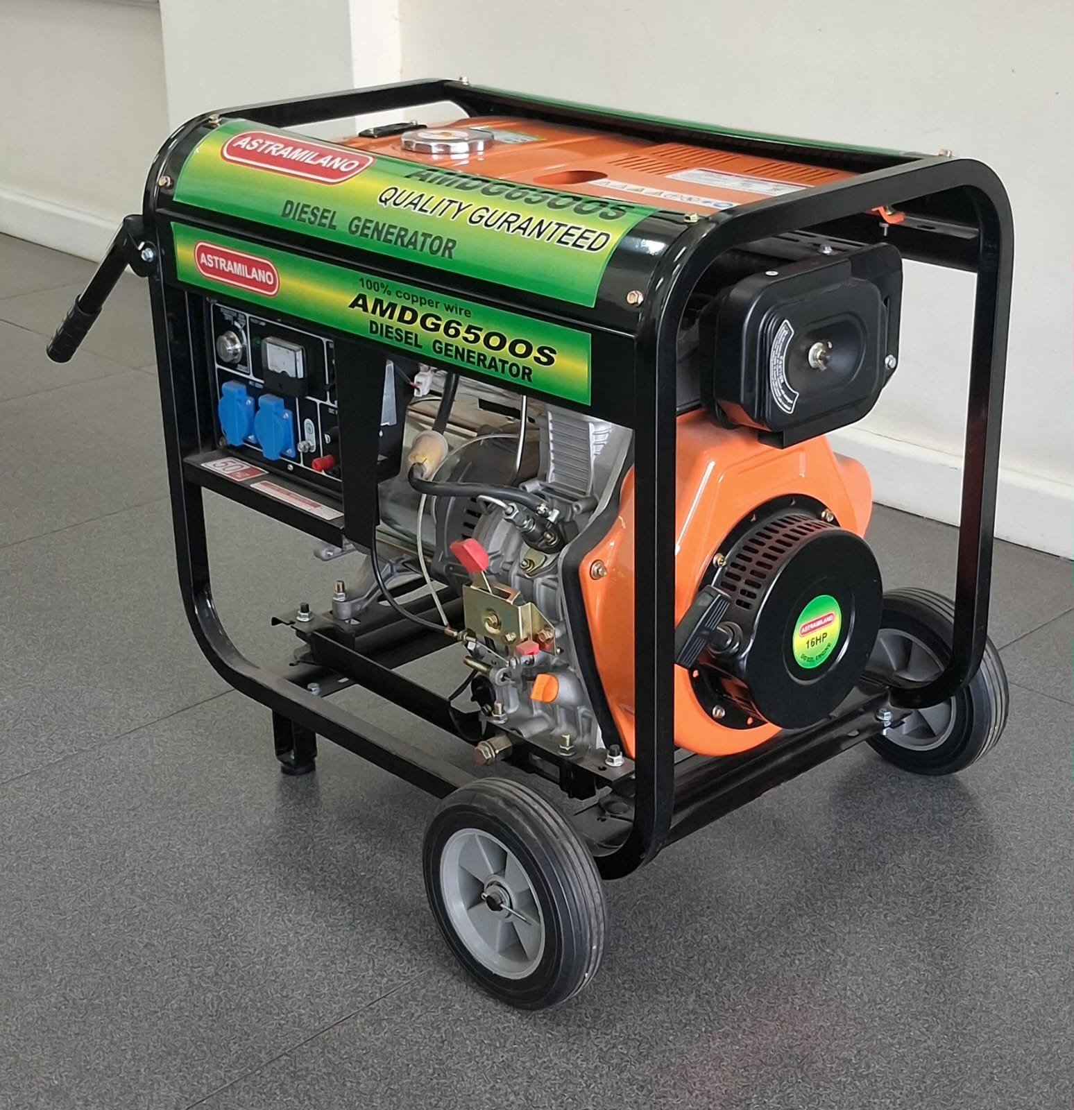 AMDG6500S Astramilano Diesel Generator OPEN TYPE Rated Output 6.8kva