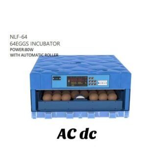 Ac dc 64eggs incubator 80watts with automatic roller
