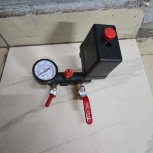 Air compressor complete head switch and gauge