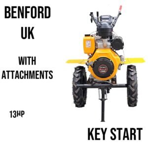 Benford uk keystart tiller tractor with all attachments 13hp