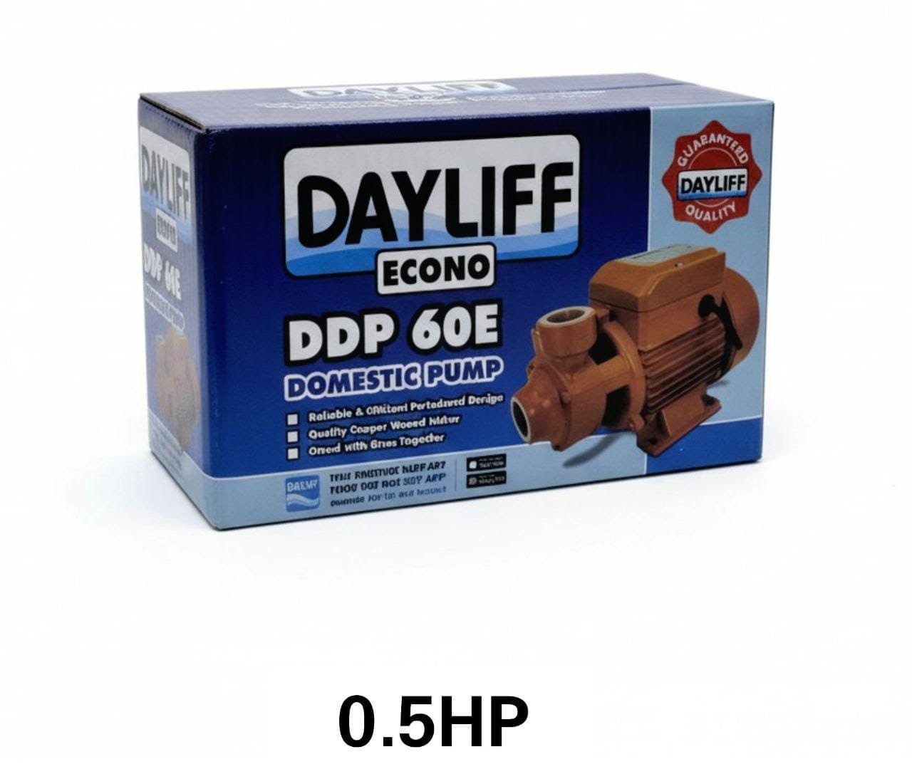Dayliif econo ddp 60e domestic booster pump 0.5hp