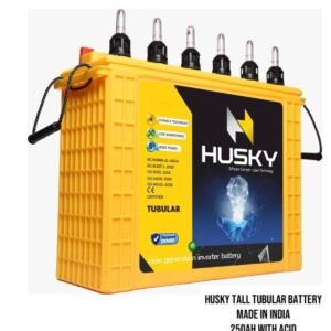 India Husky tall tubular battery 250ah with acid