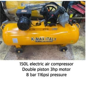 Kmax italy electric air compressor double piston 3hp 8bar