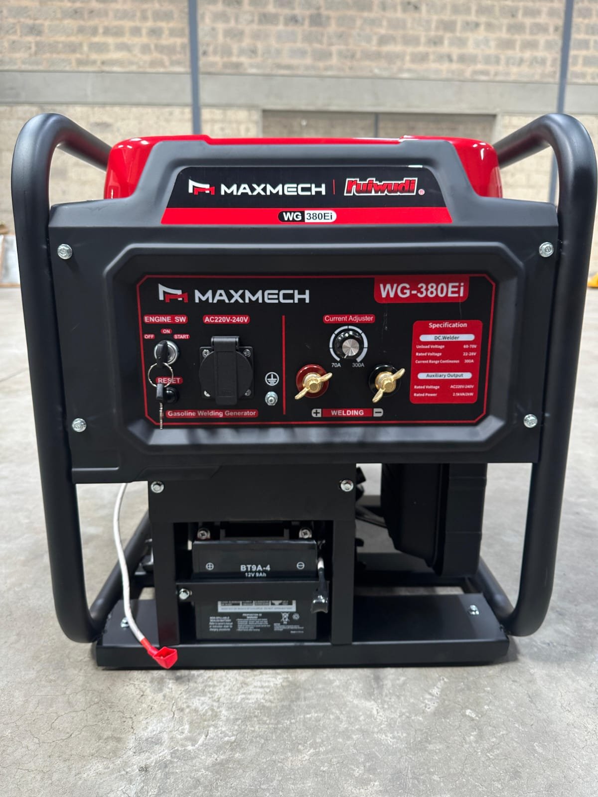 Maxmech wg380ei welder generator 2.5kva 300amps