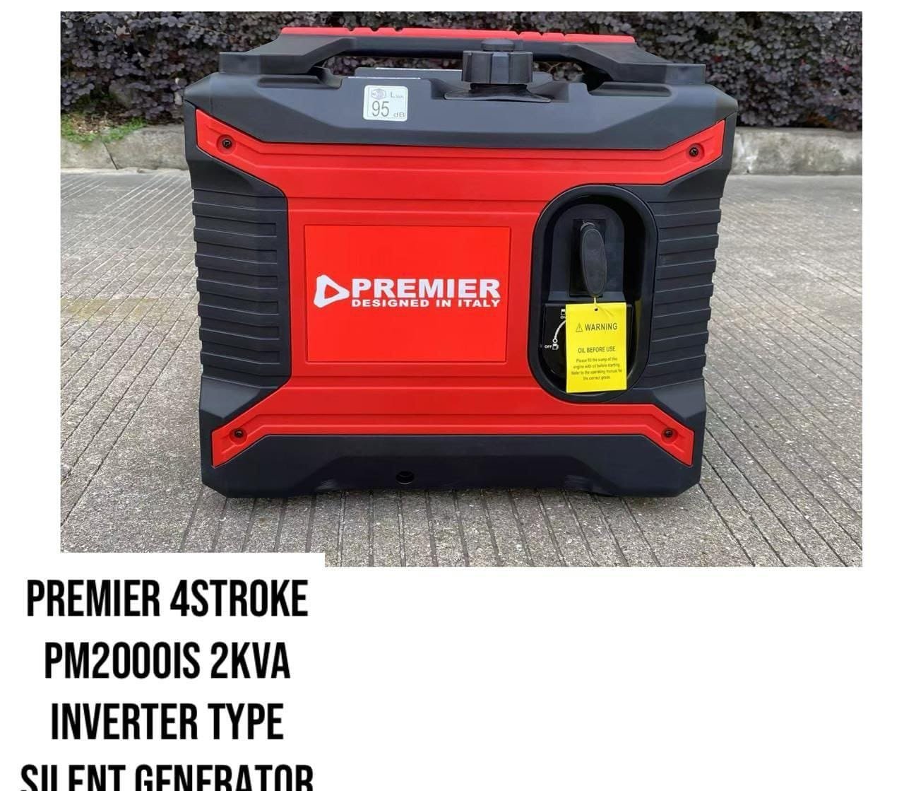 Pm2000is 2kva 4stroke premier petrol inverter type silent generator