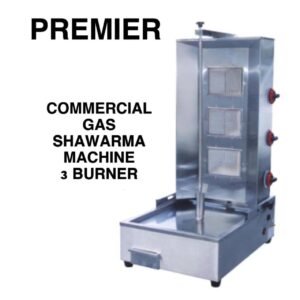 Premier commercial gas shawarma machine 3 burner