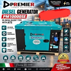 Premier diesel generator pm10000se 10.5kva with ATS