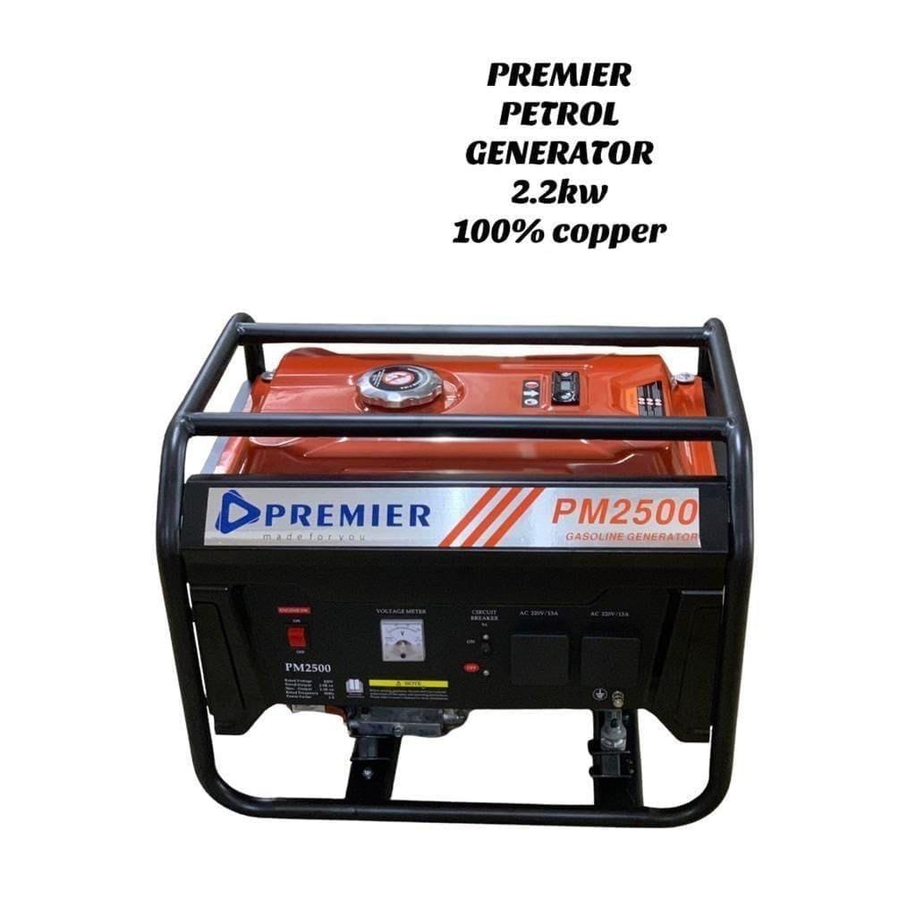 Premier petrol generator 2.2kw 100% copper
