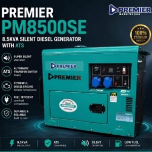 Premier pm8500se 8.5kva silent diesel generator