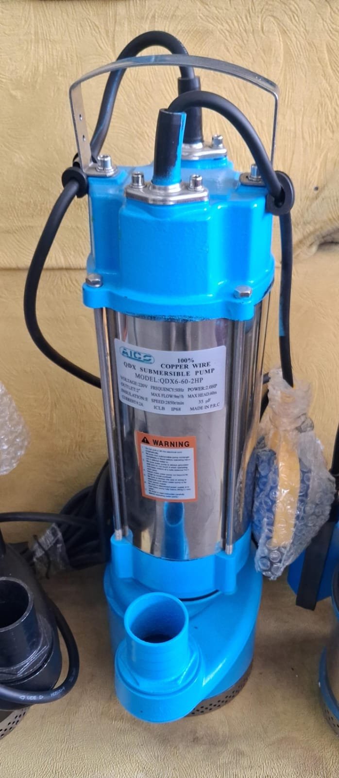 Qdx6-60-2hp 60mtr Aico 2inch submersible waterpump copper