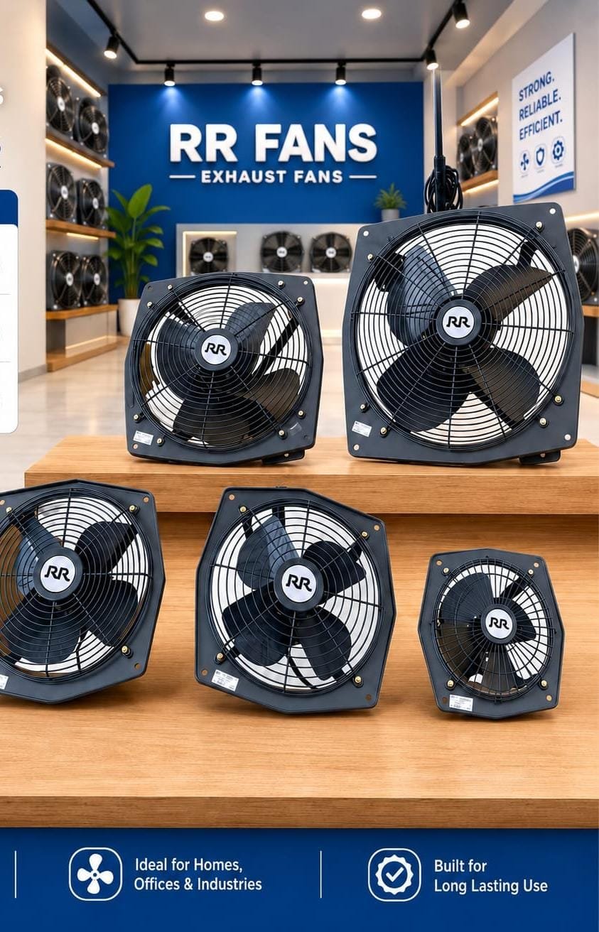 RR INDIA METALLIC EXHAUST FANS VERY HEAVY DUTY 18 INCH